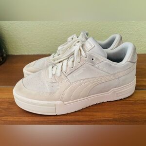Puma CA Pro Suede Nubuck Lace Up Sneakers Tennis Shoes in Off-White Size:11